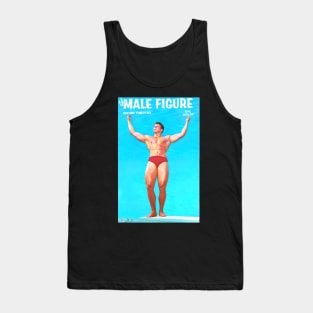 THE MALE FIGURE - Vintage Physique Muscle Male Model Magazine Cover Tank Top